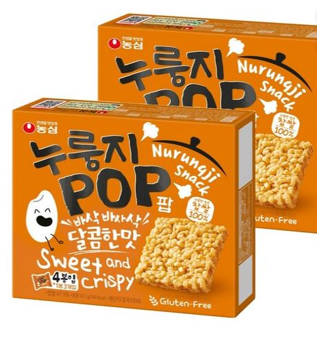  농심 누룽지팝 달콤한맛: 100% 찹쌀로 만든  쌀과자