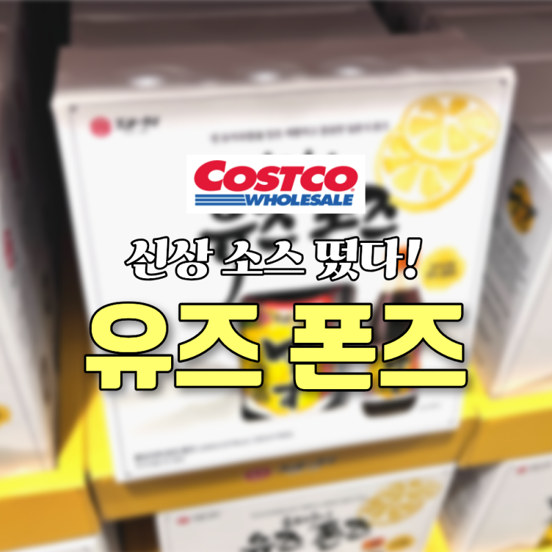 코스트코 신상 떴다! 훈도다이 유즈 폰즈 유자 과즙 소스 일본 직구템 가격 맛있게 먹는법