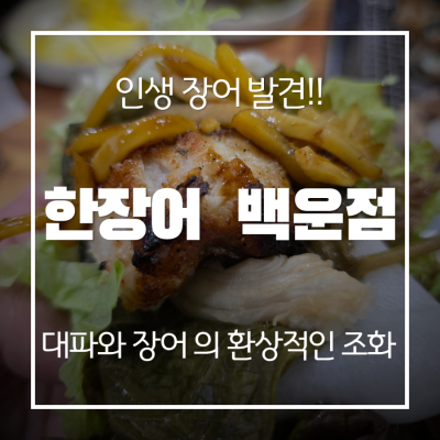 백운호수 장어의 품격, <<한장어 백운점>>에서 느낀 보양식의 정석