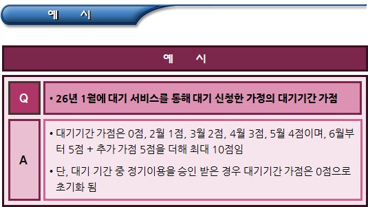  아이돌봄서비스 정기이용 대기 신청(서비스제공기관)
