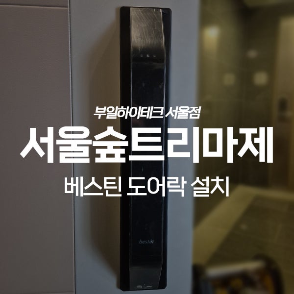  성동구 성수동1가 서울숲트리마제 베스틴 도어락 교체 설치