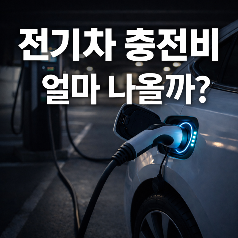 전기차 충전비 계산 집충전 vs 급속충전 실제 비용