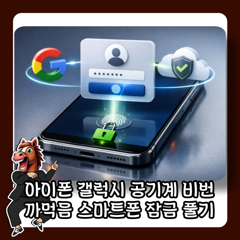 아이폰 갤럭시 공기계 비번 까먹음 스마트폰 잠금 풀기
