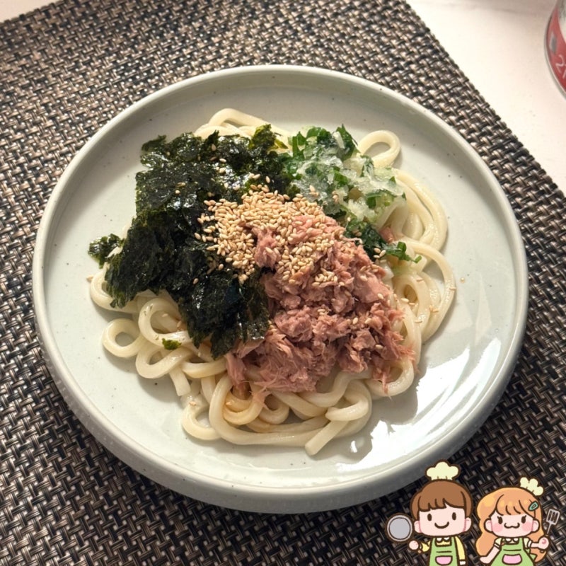10분 컷인데 맛있는 성시경 초간단 참치마요우동 레시피