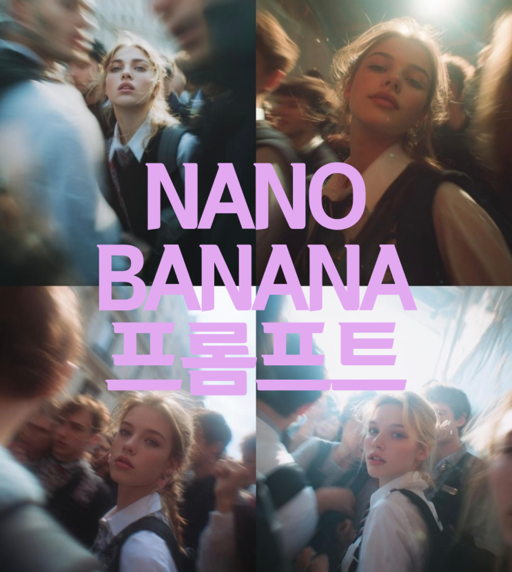  나노바나나 이미지 프롬프트(몽환적인 파파라치 느낌)