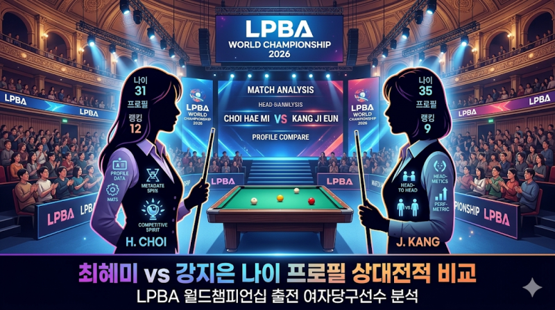 최혜미 vs 강지은 나이·프로필·상대전적 비교, LPBA 월드챔피언십 2026 16강 관전 포인트