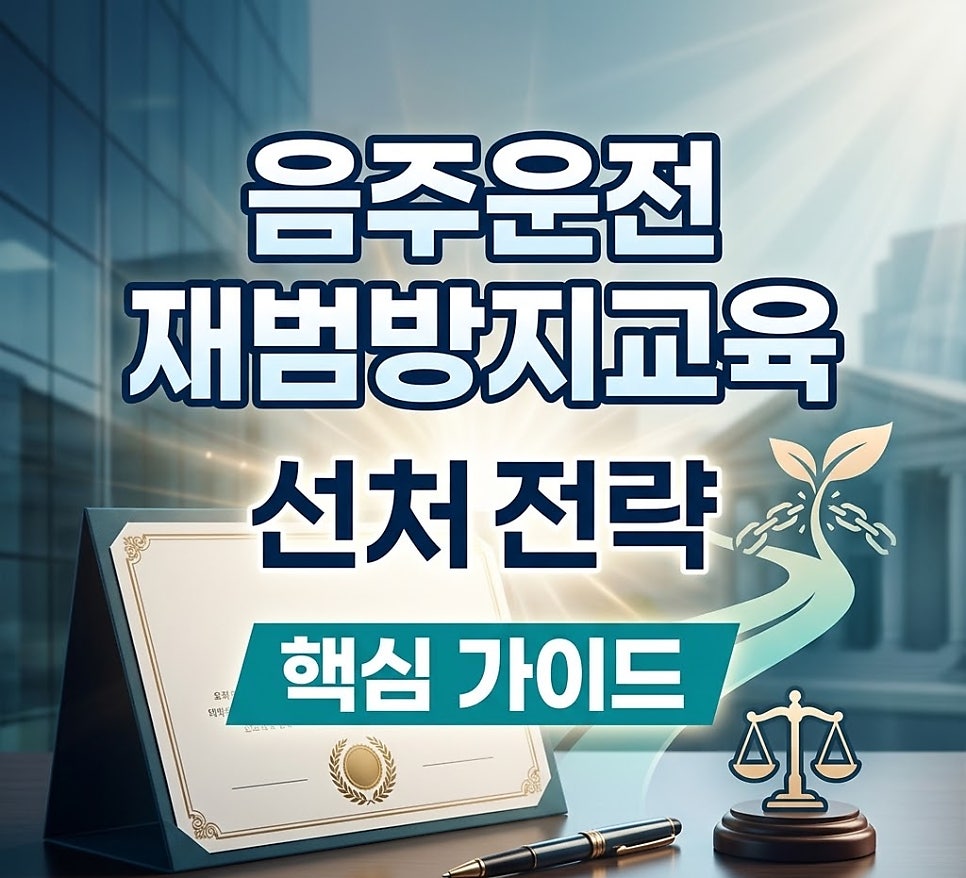 음주운전재범방지교육 선처전략은