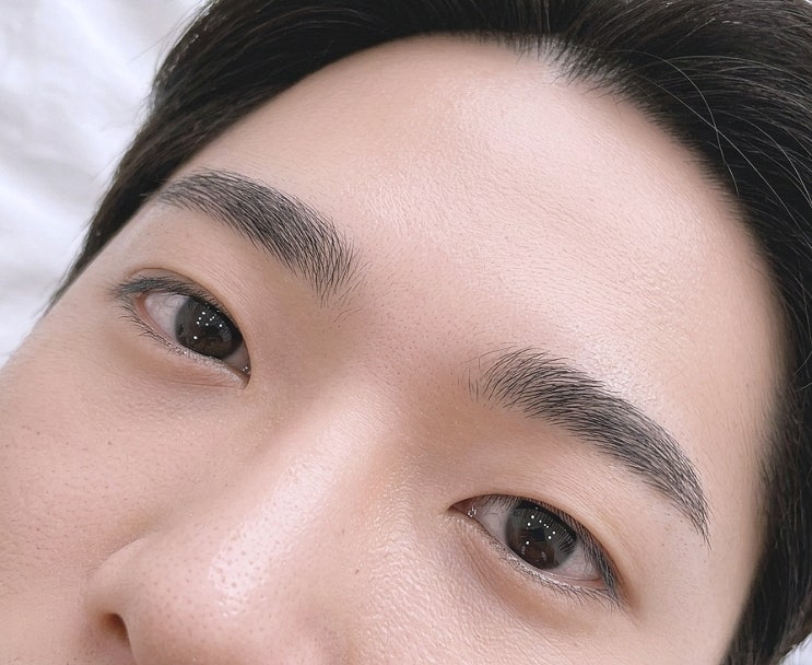  안산눈썹 중앙동 브로우텐 인생 자연눈썹과 남자눈썹 디자인 후기
