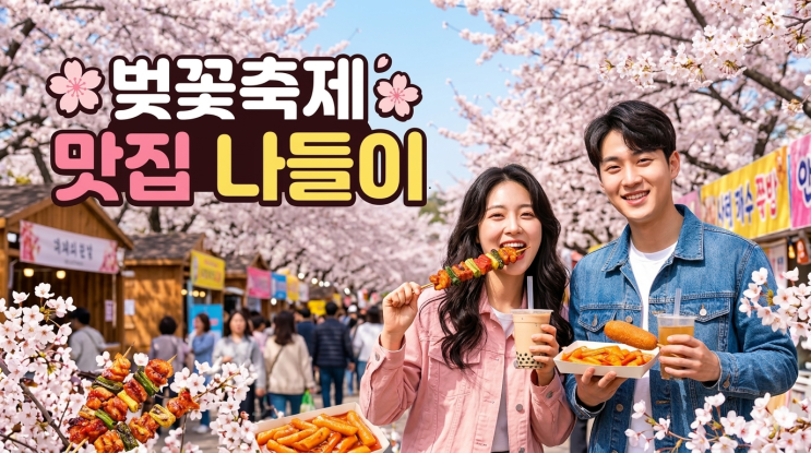  벚꽃축제 지역별 맛집 총정리: 석촌호수·여의도·경주·진해에서 실패 없는 한 끼