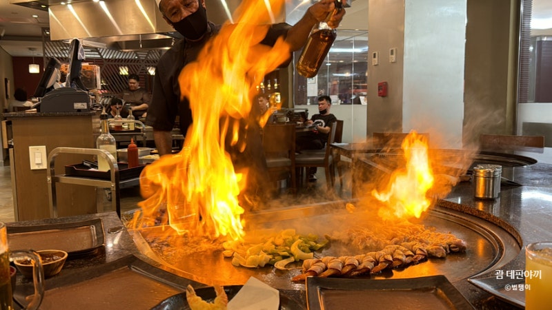 괌 조이너스 데판야끼 예약 눈앞 불쇼까지 특별한 런치식사