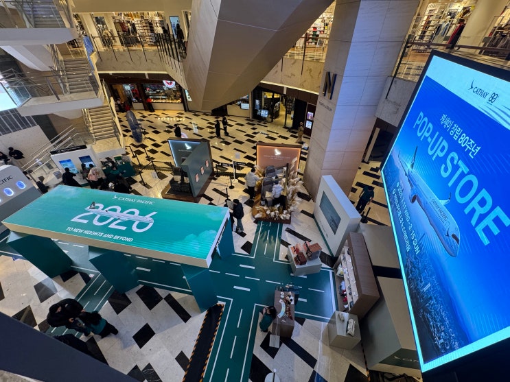 [서울일상] 캐세이 퍼시픽 80주년 여의도 IFC 팝업스토어 - 평일 오후 캐세이 퍼시픽 팝업스토어 대기 없이 방문, 럭키드로우 후기, 3개 스탬프 모으는 방법, 소요시간, 굿즈