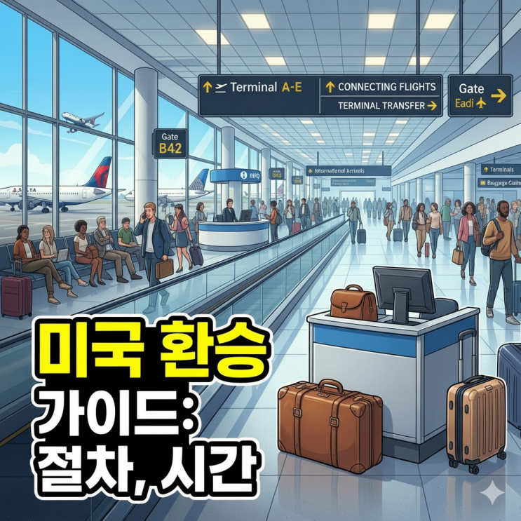  미국 환승 총정리: 입국심사, 짐 연결, MPC 작성법 꿀팁(실제 후기)