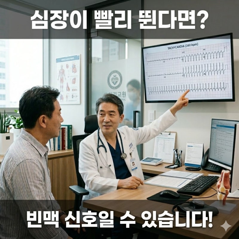 빈맥이란 ? 심장이 빨리 뛰는이유 8가지( 부정맥 신호일수 있습니다 )