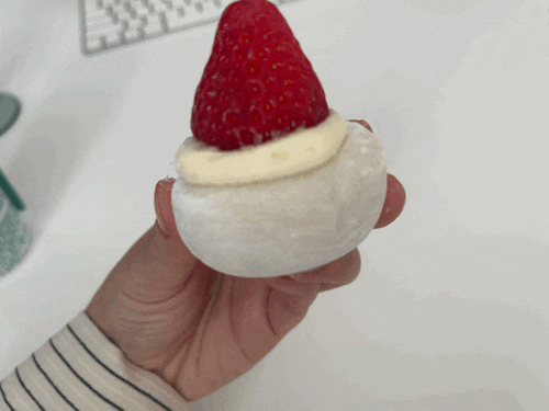  씨유 신상 디저트  홍만당 원조 딸기모찌 체험기