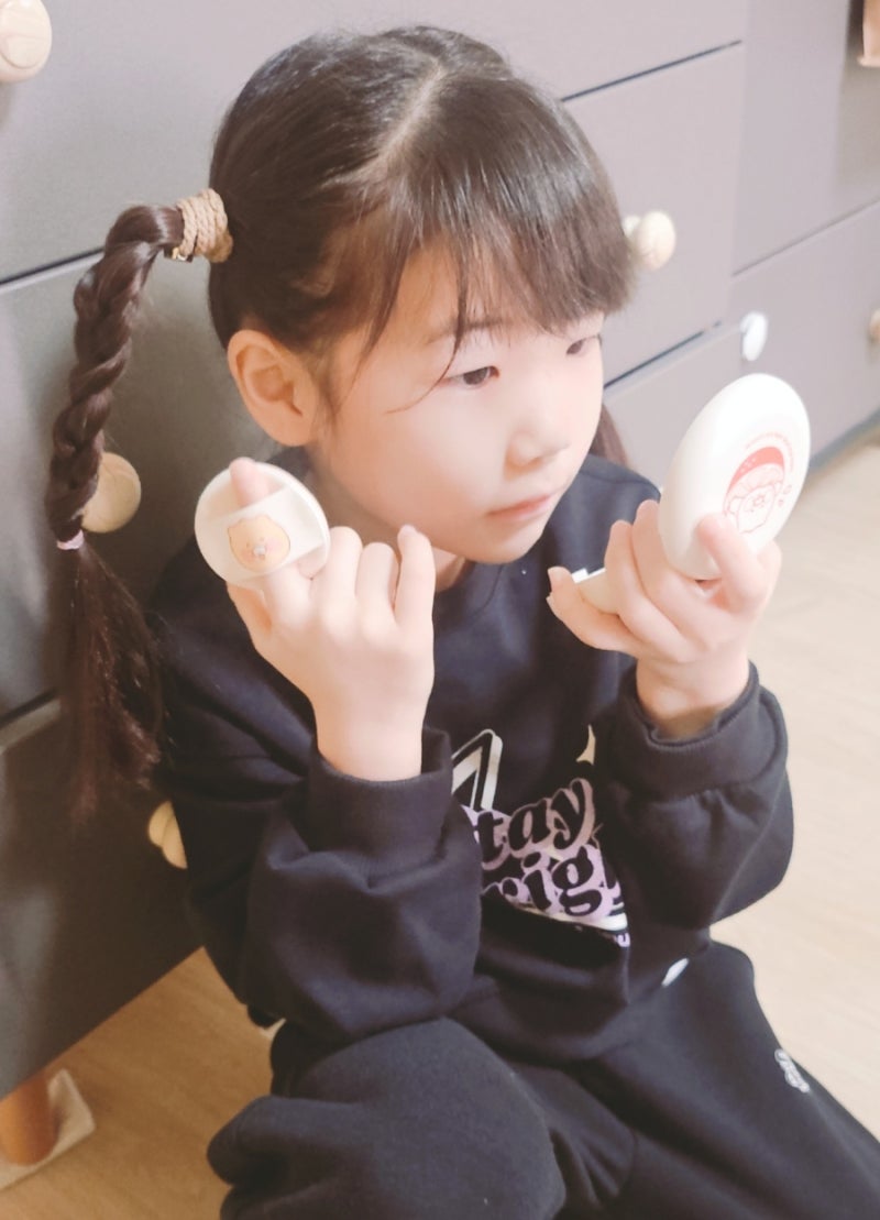 타가 어린이 썬쿠션 초등학생도 간편하게 쓰는 키즈썬쿠션 리틀춘식이 에디션 후기