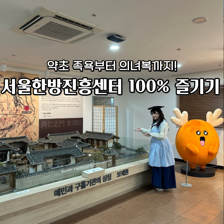  서울한방진흥센터 약초 족욕 의녀복 체험 힐링 투어