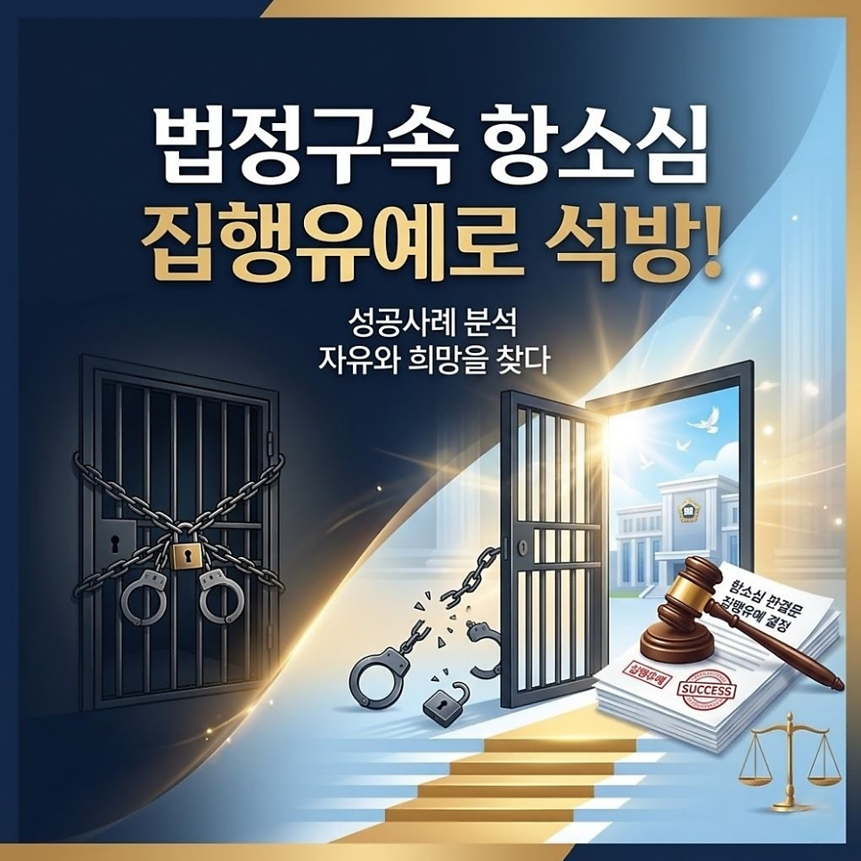 법정구속 항소심 집행유예로 석방된 성공사례