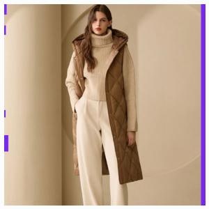 가성비 [에스까다] (ESCADA) 25FW 여성 롱 패딩 베스트 품절임박