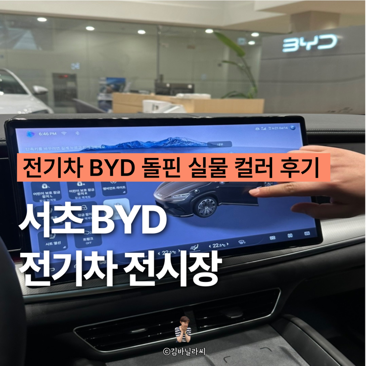  서울 서초 BYD 전기차 전시장 돌핀 씨라이언7 실물 후기