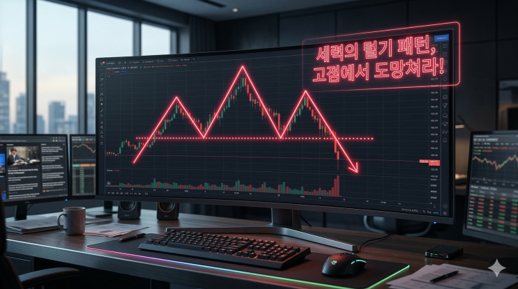  [비트코인 헤드앤숄더] 고점 폭락 피하는 차트 매매법