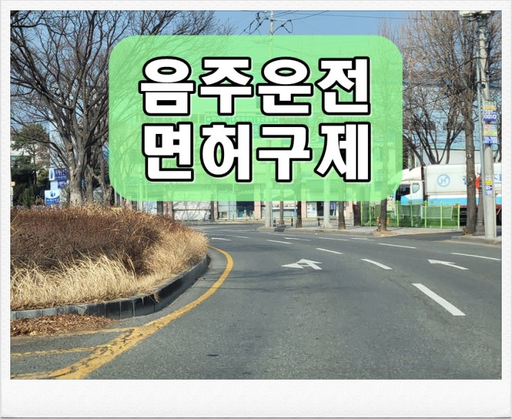  영업직 음주운전 면허취소 생계형 구제