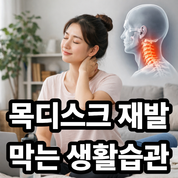  목디스크 재발을 막는 생활습관 정리