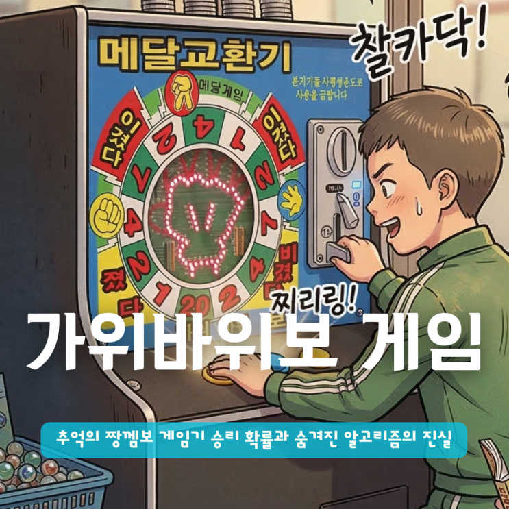  추억의 짱겜보 | 가위바위보 게임기 승리 확률과 숨겨진 알고리즘의 진실