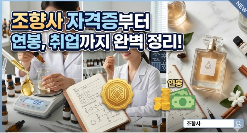 조향사 자격증부터 연봉, 취업, 학과, 학원, 되는법까지 완벽 정리![feat.조향사 뜻]