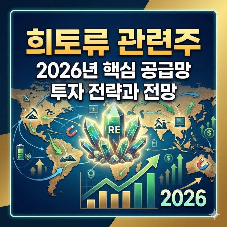  희토류 관련주, 2026년 핵심 공급망 투자 전략과 전망