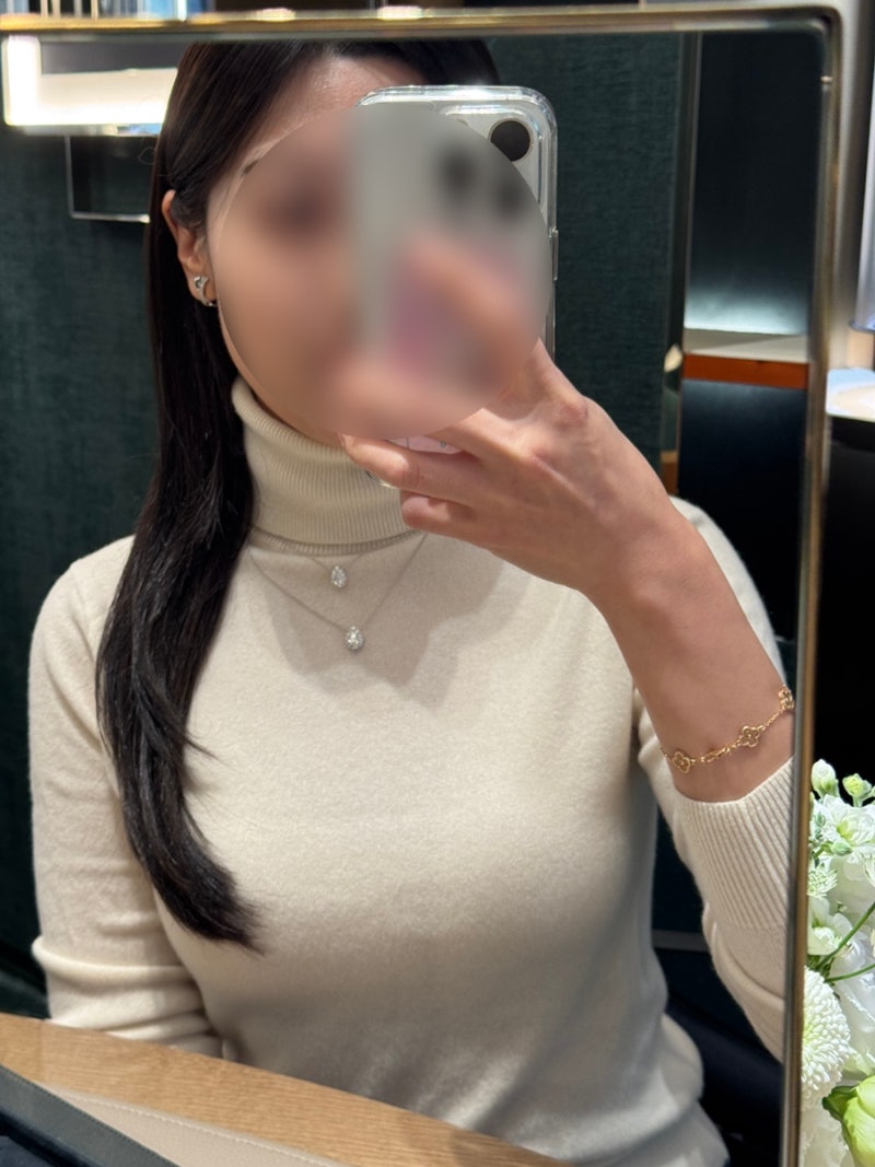 [소비로그] 그라프 아이콘 페어 쉐이프 다이아몬트 펜던트 목걸이 | 그라프 화골 솔리테어 다....