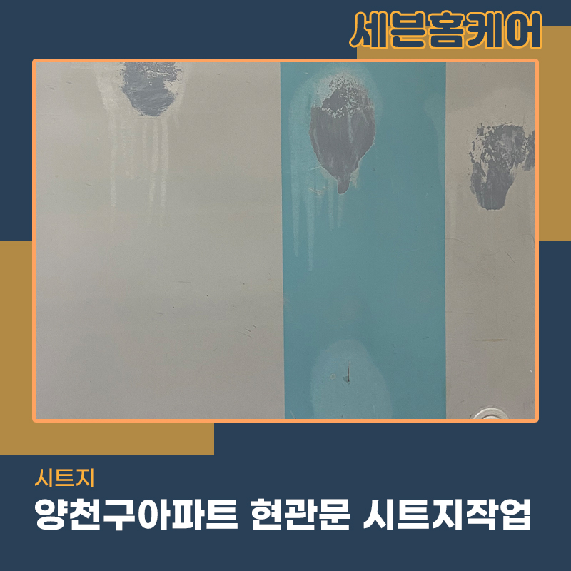 양천구시트지 업체 아파트 현관문 페인트가 벗겨져서 골치아프다면