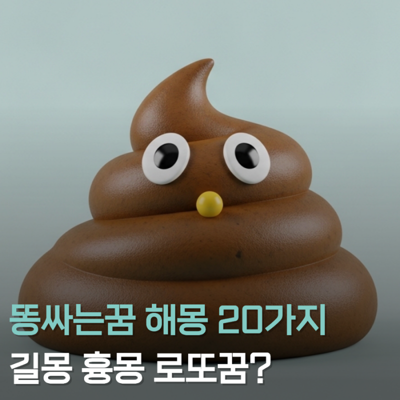 똥싸는꿈 해몽 완벽 정리 20가지 길몽 흉몽 해석