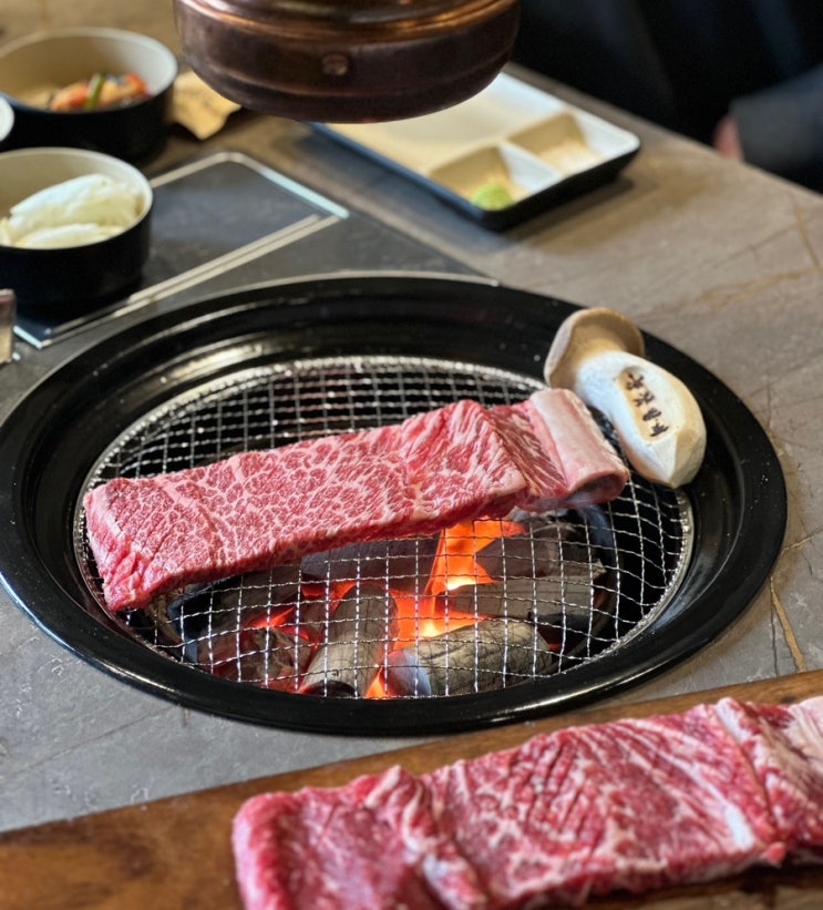 인덕원 소고기 맛집, 눈꽃갈비 인덕원 인생 맛집(아기의자 있음)