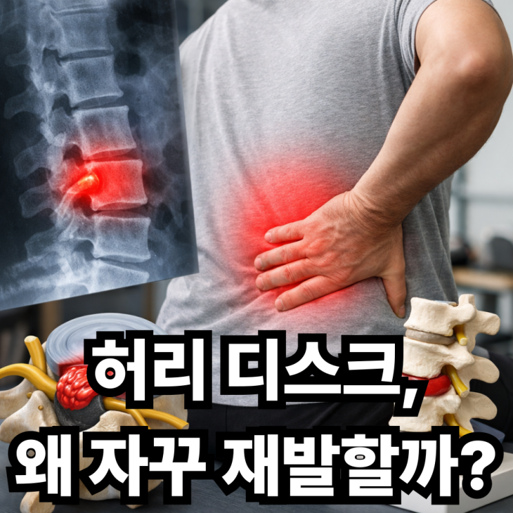 허리 디스크 재발이 많은 이유와 예방법｜재발 막는 생활습관 정리