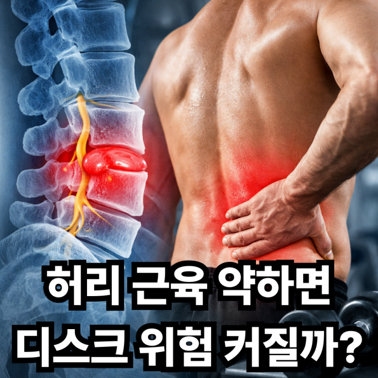  허리 디스크와 허리 근육 약화의 관계, 통증이 반복되는 이유