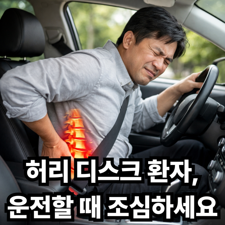 허리 디스크 환자가 운전할 때 주의해야 할 점, 허리 통증 줄이는 운전 습관