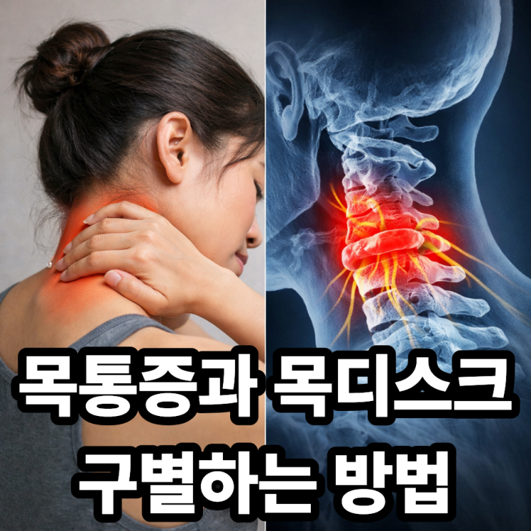  목디스크 초기증상, 단순 목통증과 구별하는 방법 (초기 신호 놓치지 마세요)