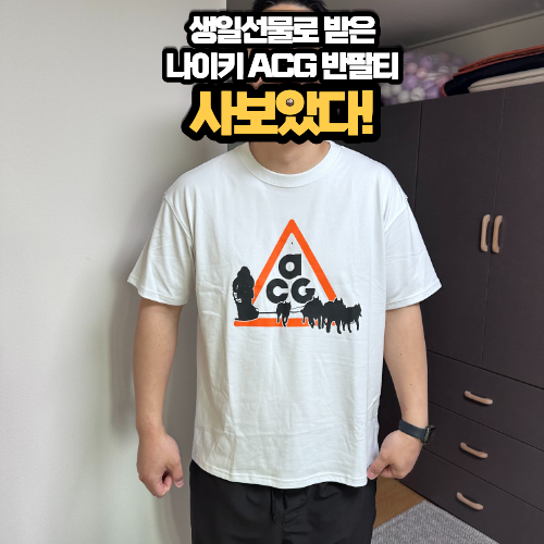 나이키 ACG 반팔티 FZ5278-121 후기 여름 드라이핏 반팔 추천