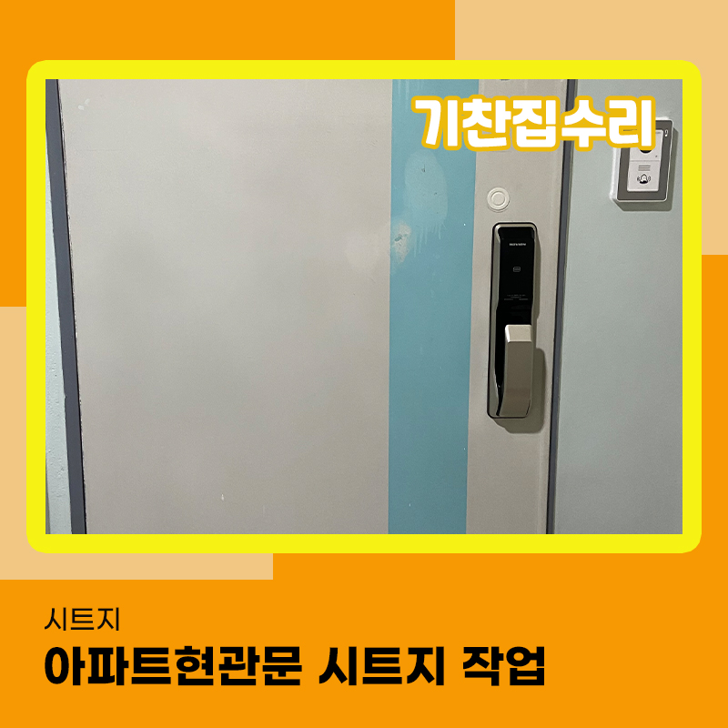 현관문시트지 낡고 오래돼서 페인트가 벗겨졌다면