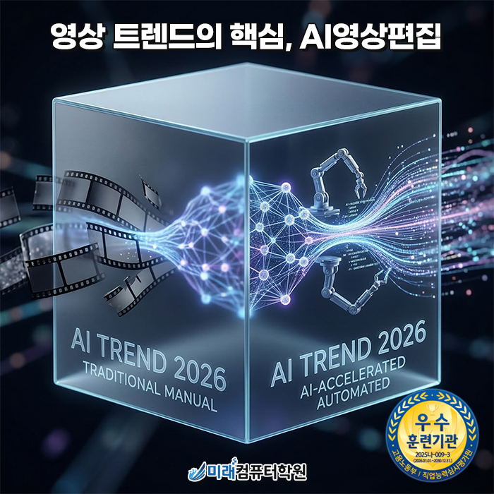  부산 해운대 AI영상편집학원 찾는다면? 덕천미래컴퓨터학원에서 AI로 광고 영상 정복하기!