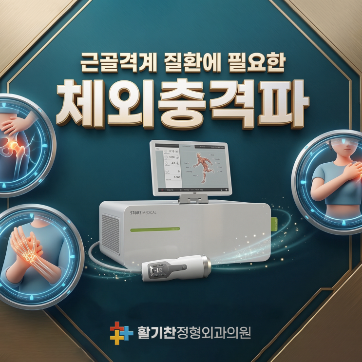  갈현동정형외과, 체외충격파치료 부위별 효과