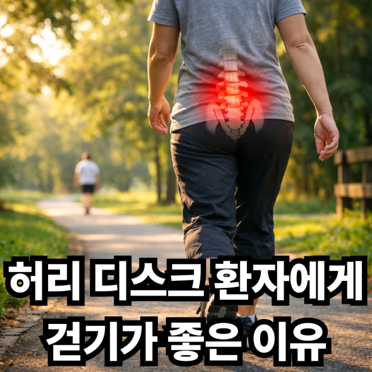  허리 디스크 환자가 걷기 운동을 해야 하는 이유, 허리 건강에 가장 좋은 운동일까?