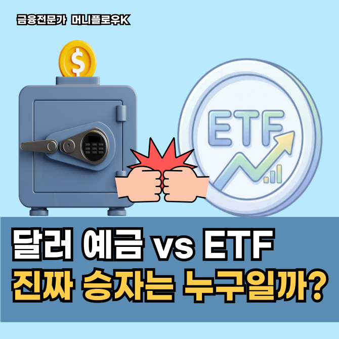  원화 가치 하락장, 내 자산 지키는 달러 예금 vs 달러 ETF 실전 비교