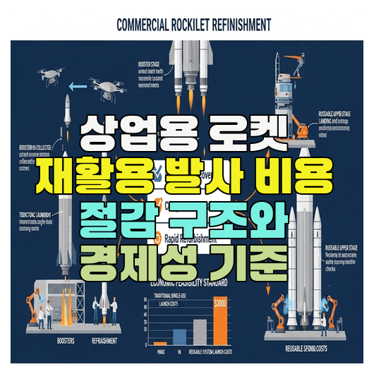  상업용 로켓 재활용 발사 비용 절감 구조와 경제성 기준