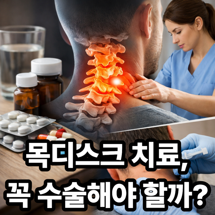  목디스크 치료 방법 총정리 (약물·물리치료·주사치료)