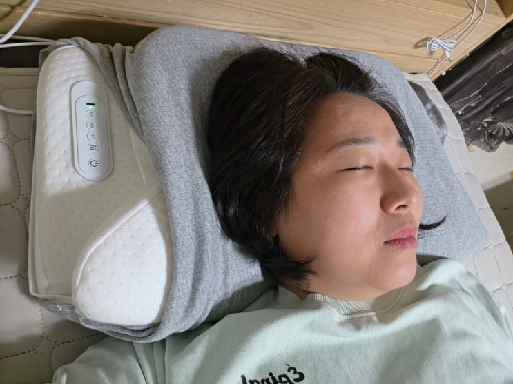  제스파 수면참견 V3 단잠 마사지베개 사용후기, 잠들기 전 목어깨 마사지 가능한 안마베개