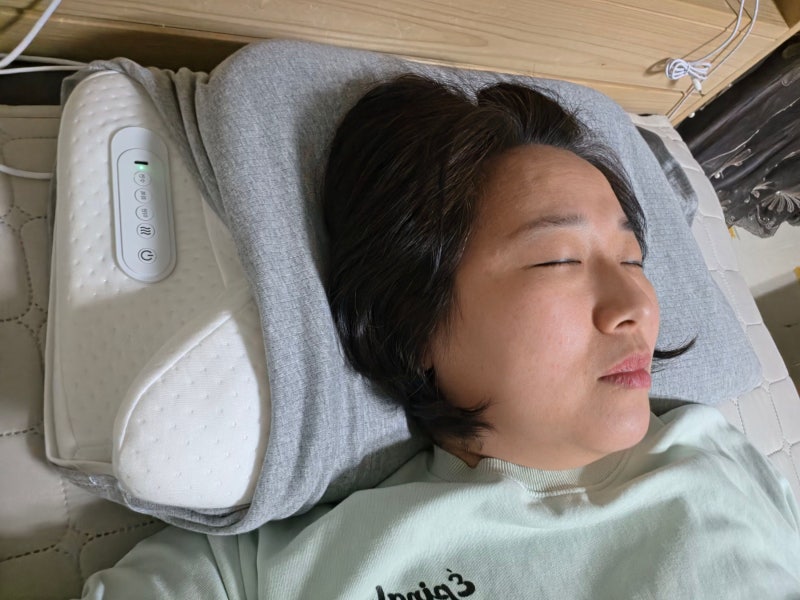 제스파 수면참견 V3 단잠 마사지베개 사용후기, 잠들기 전 목어깨 마사지 가능한 안마베개