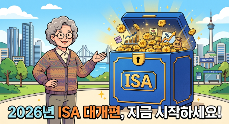  2026년 ISA 계좌 대개편, 50·60대가 지금 당장 만들어야 하는 이유