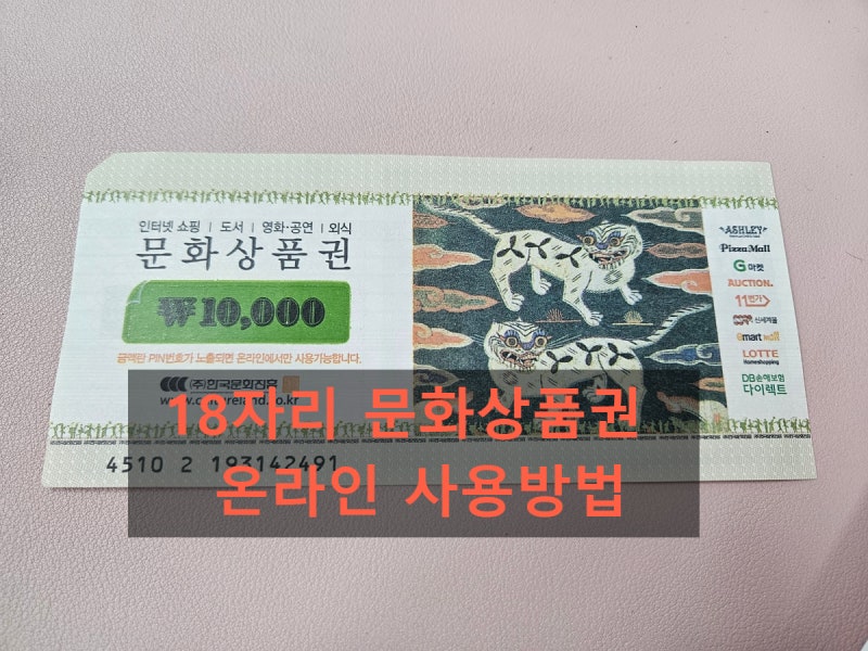 18자리 핀번호 문화상품권 충전방법 및 유효기간 지난 문상 환불 가능여부