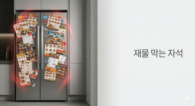  냉장고 자석 풍수, 문짝에 '이것' 덕지덕지 붙어있다면 당장 떼어내십시오 (주방 재물운 차단)